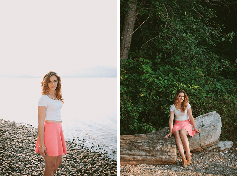 Beachy high school senior session in Kitsap County, Washington. 