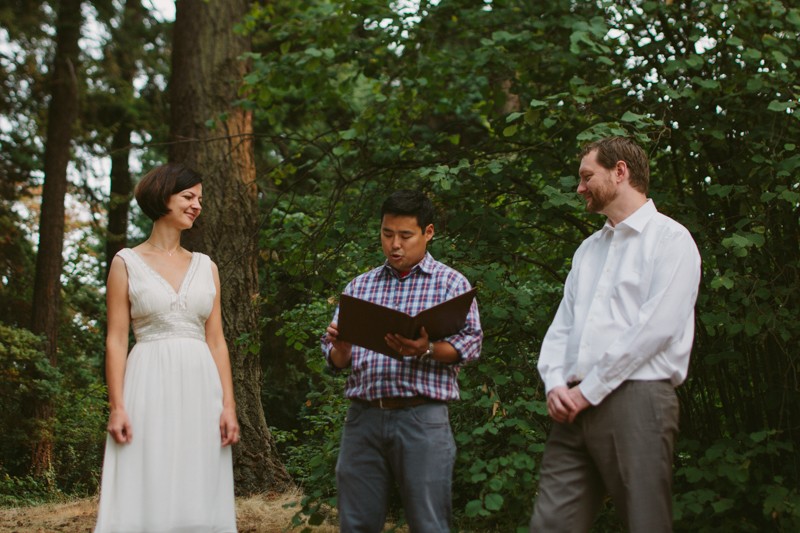 Lincoln Park wedding in West Seattle, Washington.