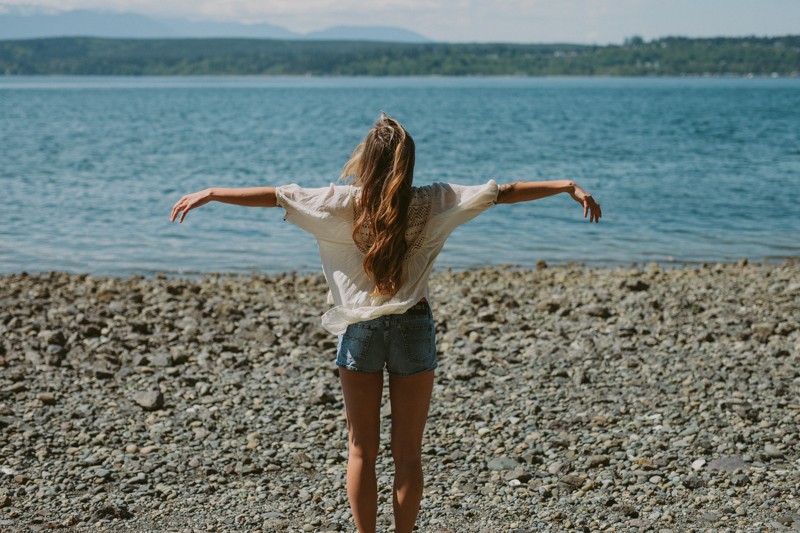 Boho style at Kitsap Memorial State park, along the Hood Canal.
