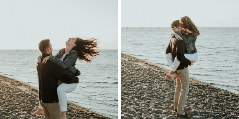 A super playful engagement session on the water in the PNW. 