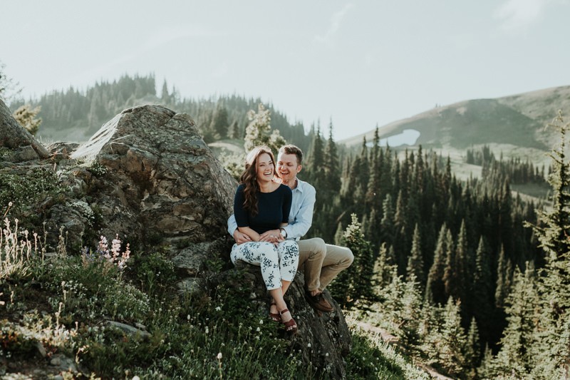 PNW engagement session at Hurricane Ridge. 