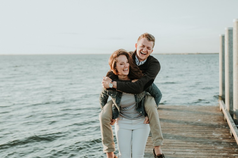 Non-traditional engagement session in the PNW. 