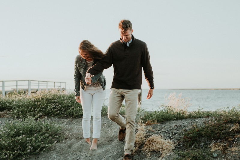 Port Angeles and Sequim engagement session along the water. 