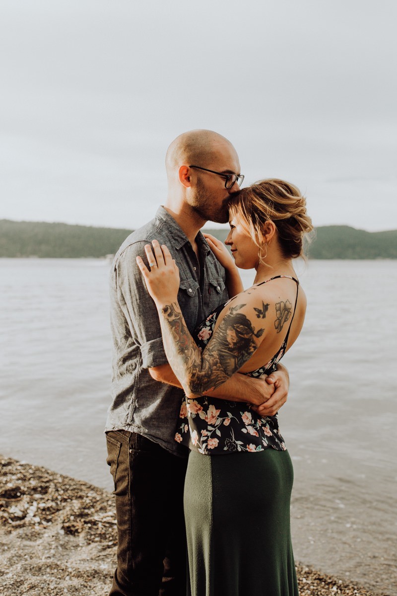 Bremerton area engagement session on the water. 