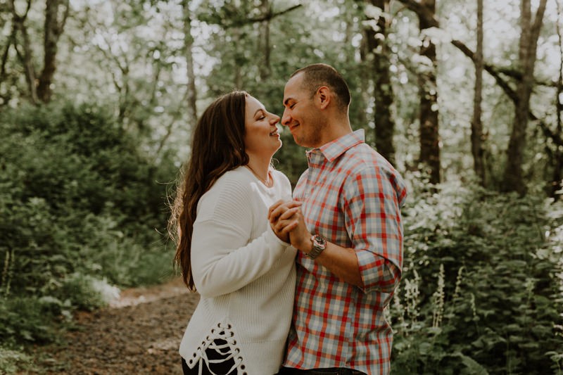 Playful PNW engagement session.