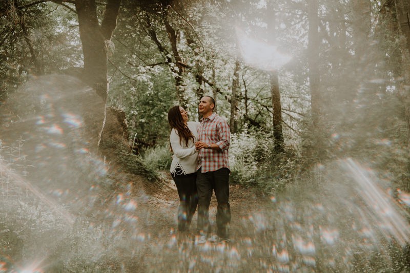 Playful PNW engagement session. 