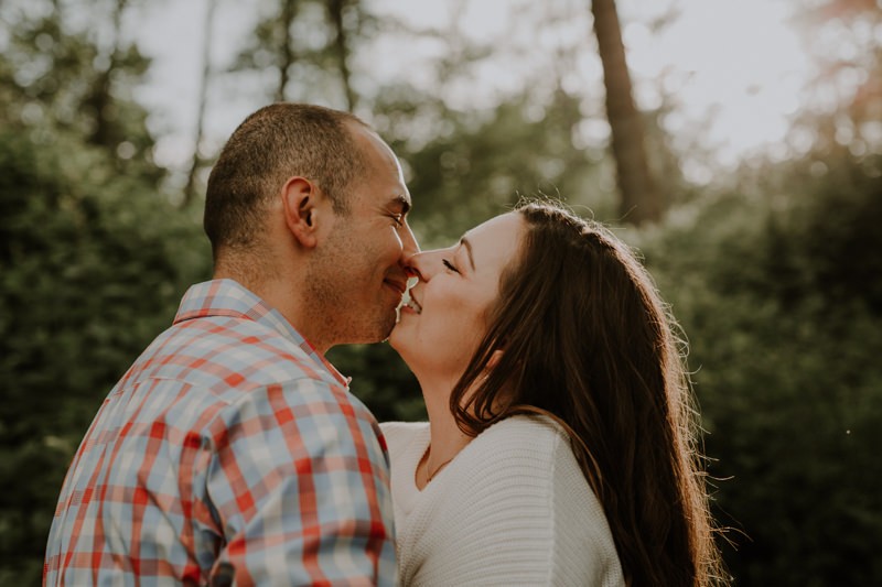 Playful PNW engagement session.