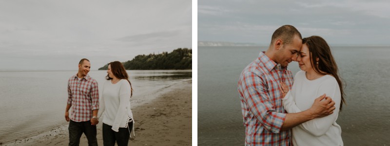 Washington state engagement session on the beach. 
