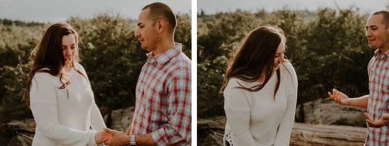 Poulsbo-area fun engagement session. 
