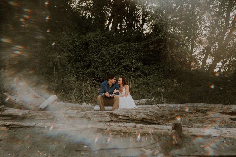Beachy couples' portraits in Kitsap County, Washington. 