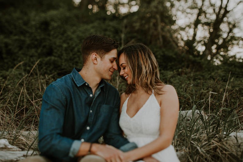 PNW destination beach engagement photos. 