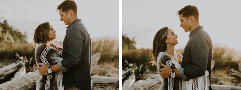 Low-stress Kitsap County engagement photos. 