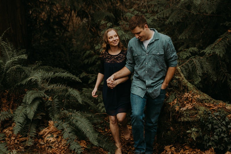 Olympic Peninsula engagement session photos. 