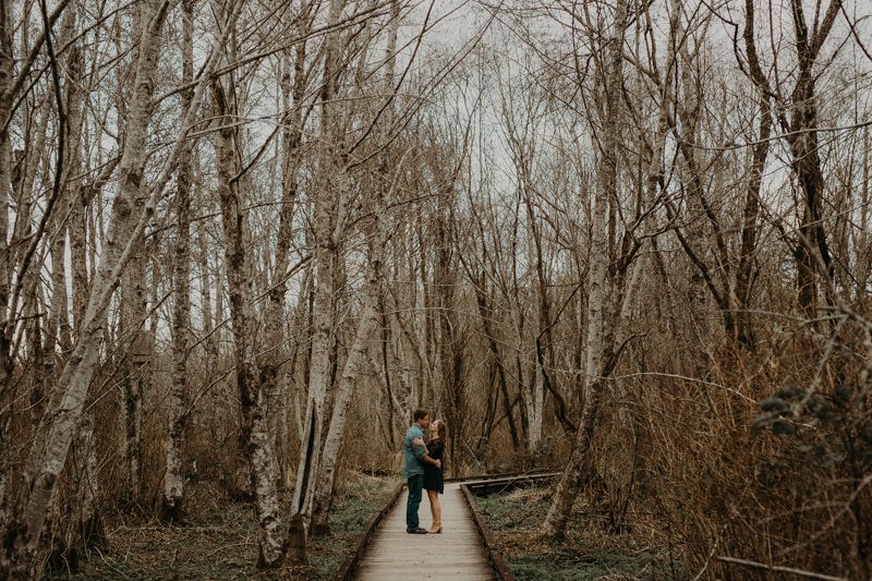 Woodsy PNW engagement session on the Hood Canal. 