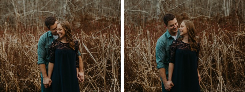 Olympic Peninsula engagement session in the woods. 